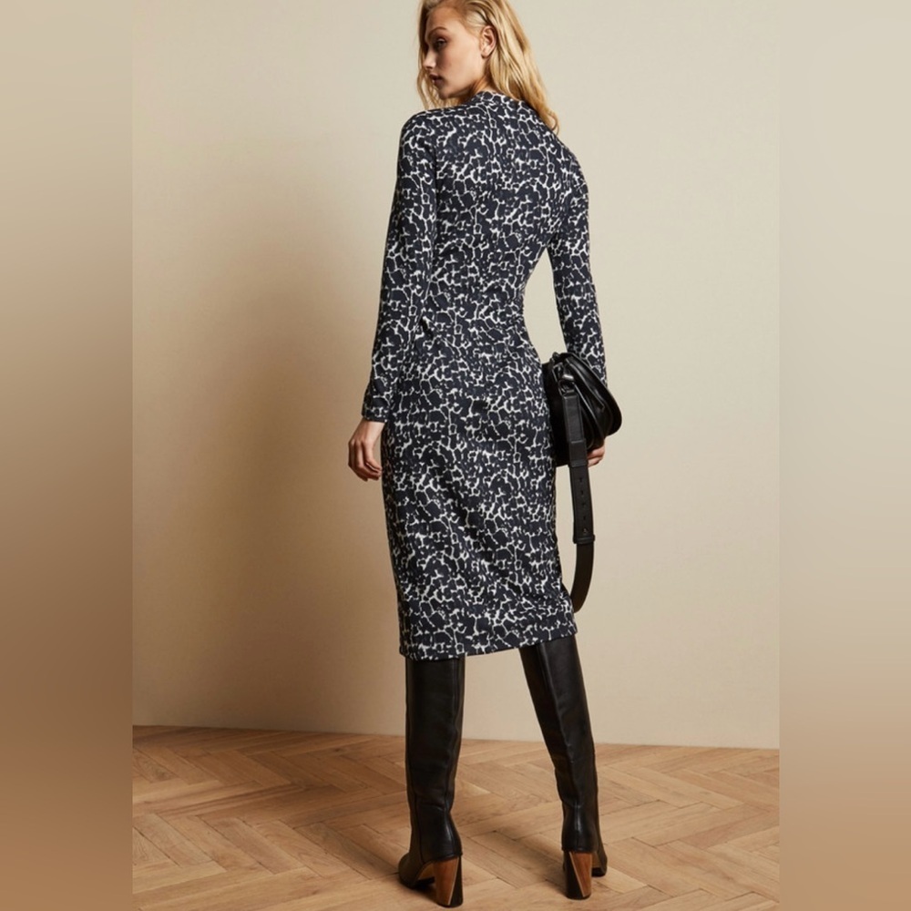 Ted Baker Leopard Print Midi Dress - Picture 3 of 12